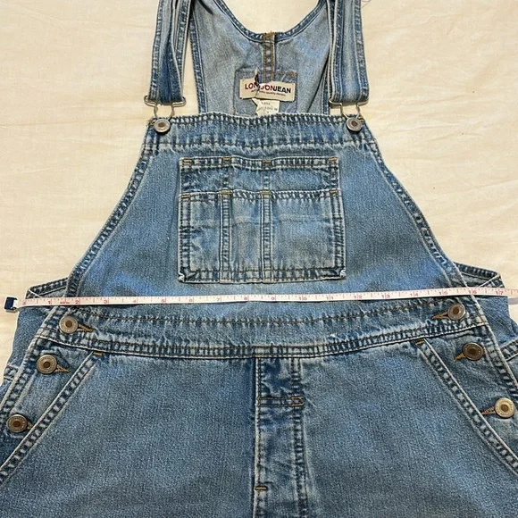 NWOT LondonJean 90s Vintage Medium Wash Overalls Size M - Picture 11 of 13